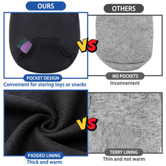 SCENEREAL sudadera para perros puños y cintura elásticos, ofrece ajuste cómodo y calor.