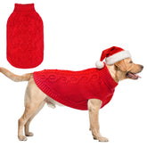 SCENEREAL suéter tejido para perro, torso destacado, abrigo cálido para paseos invernales.