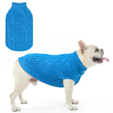 SCENEREAL suéter tejido para perro lago azul, ideal para paseos fríos