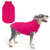 SCENEREAL suéter de perro, vista frontal rosa, ideal para paseos diarios.