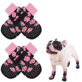SCENEREAL zapatillas perro antideslizantes frontal y posterior para interiores