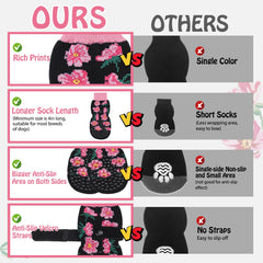 SCENEREAL zapatillas perro diseño floral ideal para ocasiones