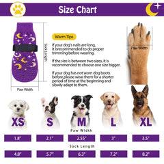 SCENEREAL zapatos para perro con doble lado de adherencia, mayor tracción.