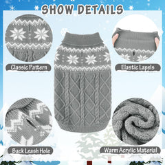SCIROKKO sudadera gris para perros, cuello elástico para un ajuste cómodo.