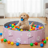 SCLWSS piscina de bolas 47in para perros, amplio espacio de juego en casa.