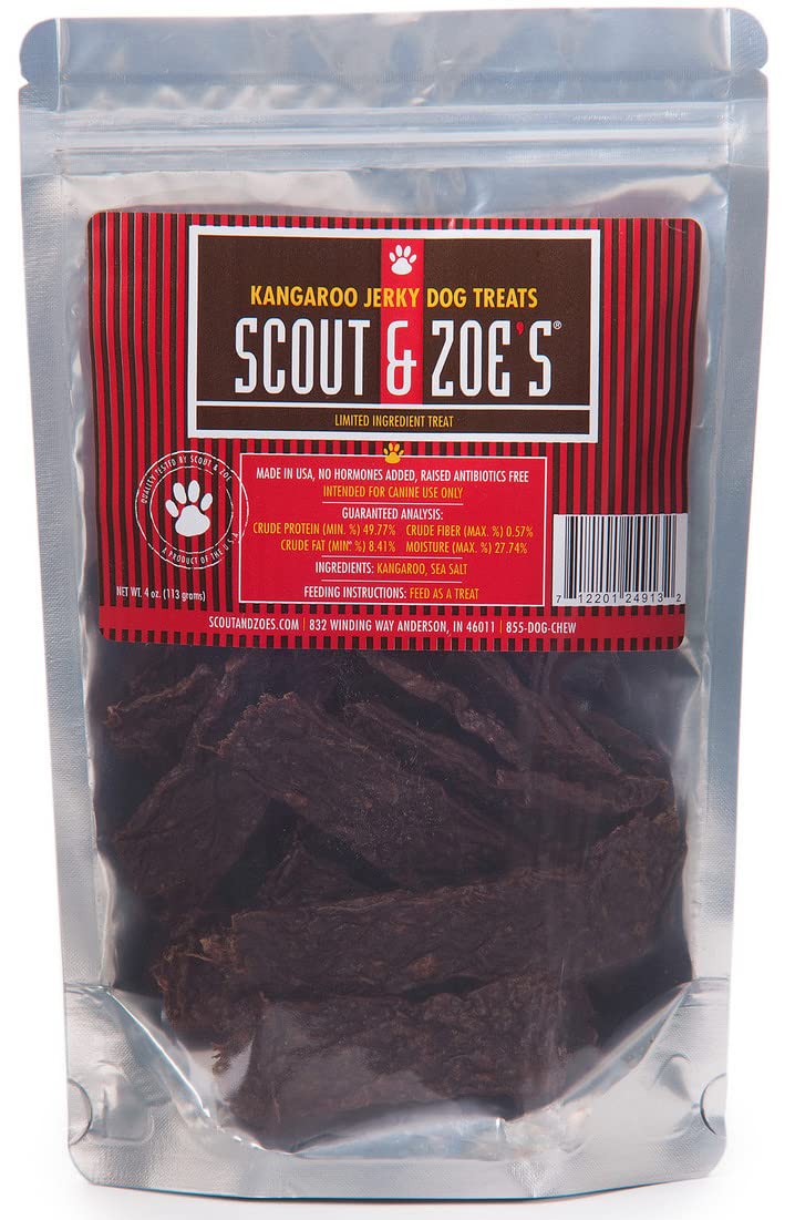 Scout & Zoe's golosinas de canguro en bolsa, ideales para entrenamiento.