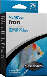 Seachem MultiTest Iron: kit de prueba para medir hierro en acuarios con precisión.