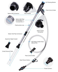 Seaoura Ideal para tanques pequeños, limpieza precisa y control de flujo.