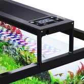 SEAOURA luz para acuario 24h, vista frontal, iluminación estable para peces y plantas.