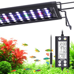 Seaoura WRGB panel de luz para acuario: ajuste personalizable para plantas y peces.