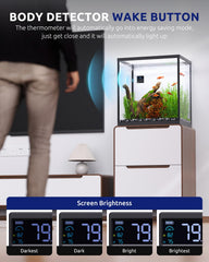SEAOURA termómetro de acuario con alarma de temperatura para monitorizar condiciones