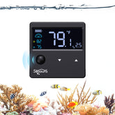 SEAOURA termómetro digital para acuario con pantalla de cristal líquido iluminada para lectura rápida