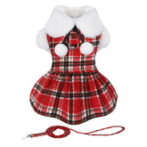 Sebaoyu vestido sueter para perro rojo XS con capucha, perfecto para paseos fríos.