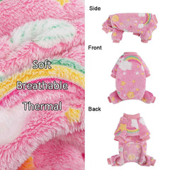 Pijama Sebaoyu con cuello alto para perros pequeños, diseño cómodo para noches frías.