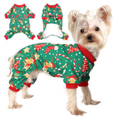 Pijamas navideños Sebaoyu para perro pequeño, perfecto para sesiones de fotos