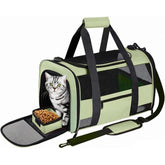 SECLATO transportín grande para gatos, vista frontal, transporte cómodo en viajes