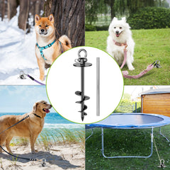 SELEWARE ancla para perros grandes soporta hasta 100 kg en terreno variado.