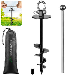 SELEWARE estaca para perro exterior antióxido, plegable y resistente para uso en exteriores.