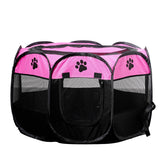 Sencone jaula-mascotas-portátil-plegable, ideal para uso interior y exterior.