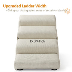 Escalera Senneny con cuero sintético impermeable, fácil de limpiar.