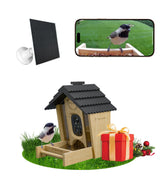 Sensforge alimentador de aves inteligente con camara 2,5K para observacion detallada.