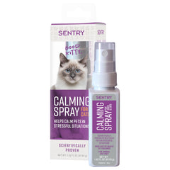 Sentry aerosol calmante para gatos, botella en primer plano, crea un ambiente más sereno.