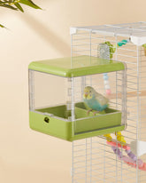 Septillar bebedero y bano para jaula de aves – doble funcion para aves