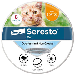 Seresto para gatos: collar que combate pulgas y garrapatas sin mordidas.