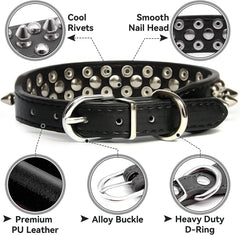 Collar Serijoars en PU cuero suave para comodidad durante paseos