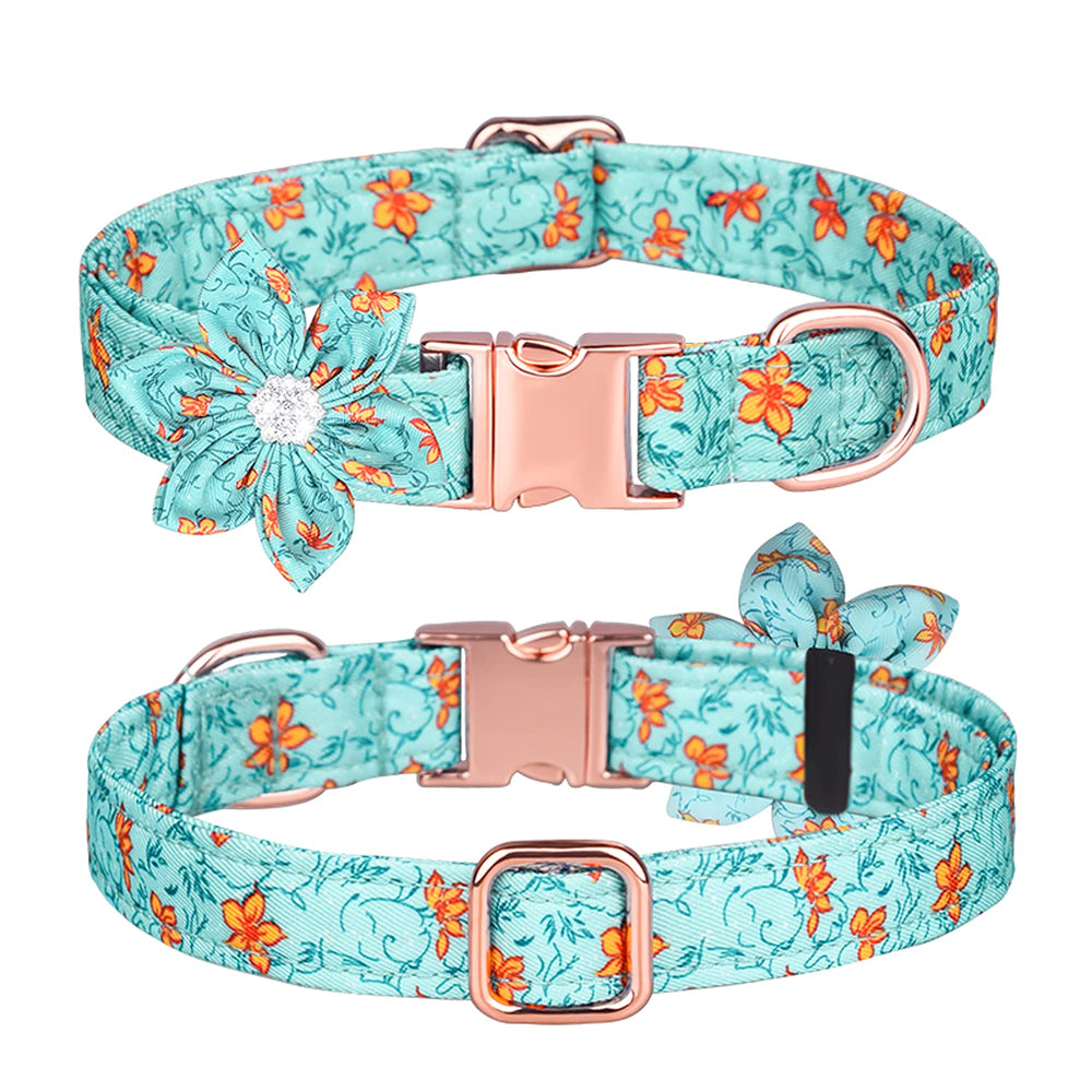 Serijoars collar azul ajustable para perros, cómodo y seguro para todas las tallas