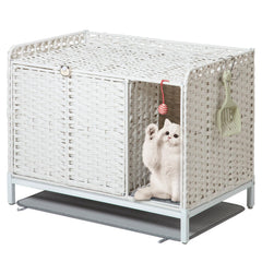SETVSON caja de arena oculta con divisor, privacidad y organización para la sala.