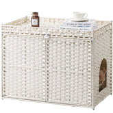 SETVSON mueble frontal muestra la caja de arena oculta con estilo bohemio