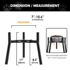 SHAINFUN diseño de tres patas ofrece mayor estabilidad durante la comida.