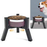SHAINFUN soporte elevado para tazones con ajuste de ancho, ideal para distintos tamaños.