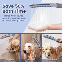 Manguera de 8 pies para ducha de mascotas, alcance práctico