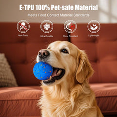 Shapana bola para perros medianos y grandes: carga USB-C rápida y horas de diversión