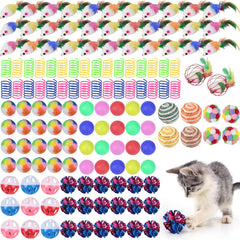 Shappy juguetes para gatos, conjunto interior de 150 piezas para juego diario