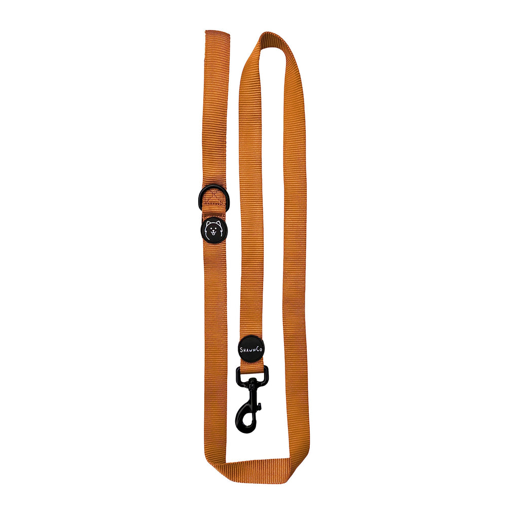 ShawnCo Dream Walk: correa de nylon naranja atardecer, ideal para paseos diarios.