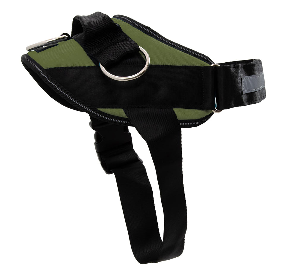 SHAWNCO arnés para perros esencial con tres anillos sin tirón para paseos controlados.