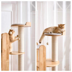 SHENGOCASE torre para gatos: postes de sisal para rascar y cuidar las uñas.