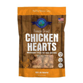 Empaque de Shepherd Boy Farms con corazon de pollo liofilizado, ideal para premiar.