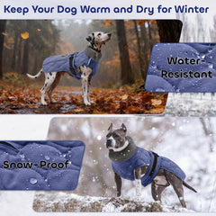Chaqueta Sheripet resistente al agua y viento para mantener al perro seco.