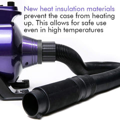 Carcasa de ABS aislante SHD-2600P que reduce calor y fatiga del operador.