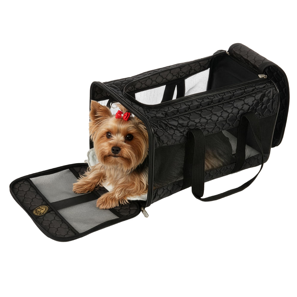Sherpa Carrier mascota bajo asiento para cabina con comodidad y acceso fácil