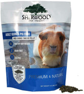 Sherwood Pet Health al alimento para conejillos de Indias con pellets de timoteo para nutrición diaria.