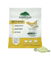 Sherwood Pet Health restaurador de apetito en envase, estimulando el apetito en conejos y roedores.