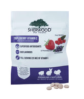 Sherwood TripleBerry tabletas suaves para conejos y cobayas, sabor a bayas natural