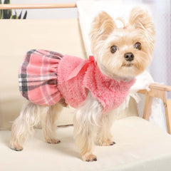 Sudadera para perro con cuello alto de Shifenmei, rosado, abrigo cálido.