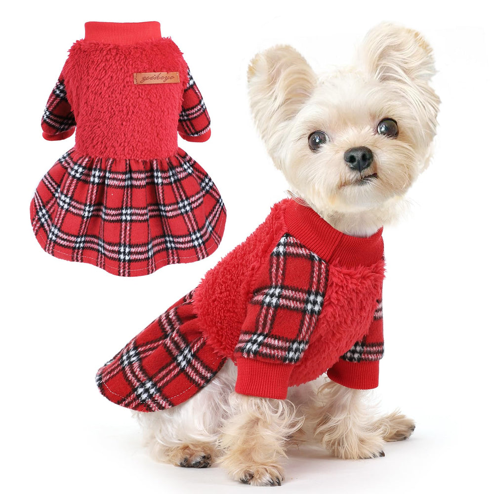Shifenmei suéter para perros, invierno, talla S, rojo, mantiene cálido a tu perro