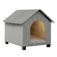 SHINEBBYS casa para perros con patas elevadas, favorece la ventilación y seco interior.